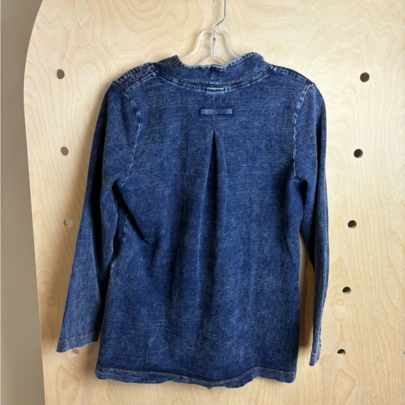 SOFT SURROUNDINGS ‘En Pointe’ Denim Knot Tunic Women’s Size PXS - Picture 4 of 6